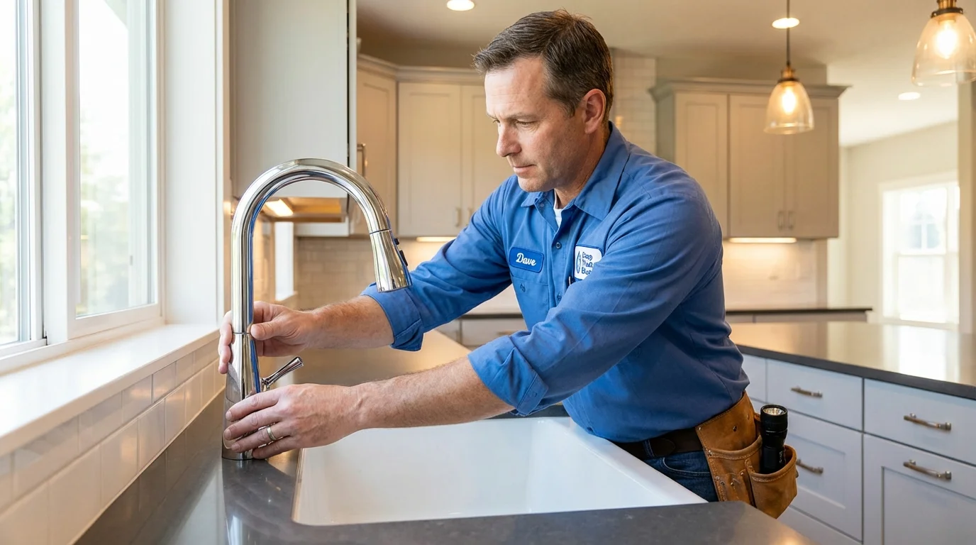 Kitchen faucet installation by Johns Plumbing LLC in Mascot