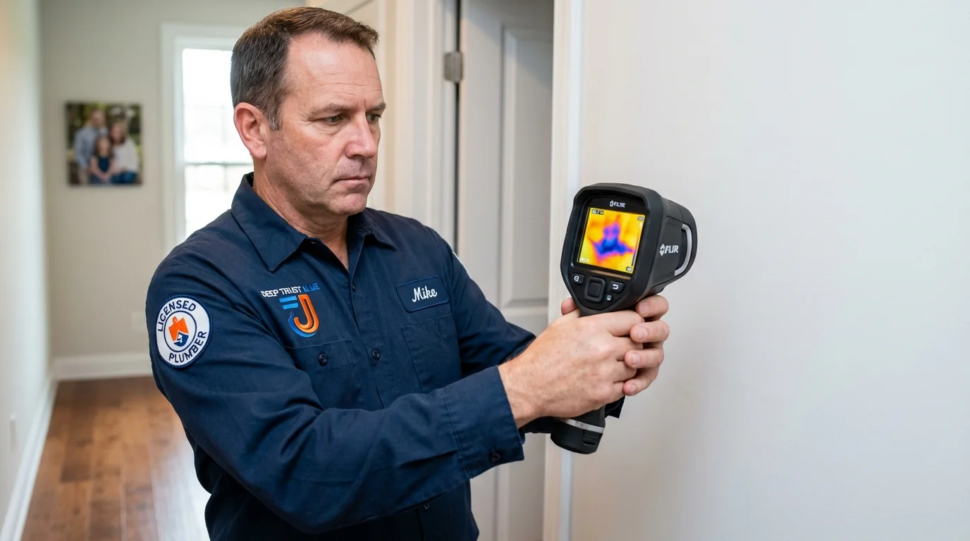 Thermal imaging leak detection by Johns Plumbing LLC in Mascot